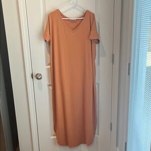 Zenana Warm Orange Maxi Dress